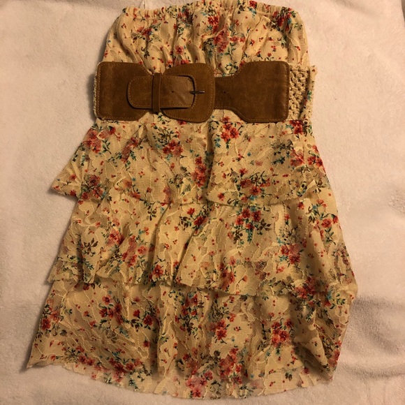 Deb Tops - Strapless floral top